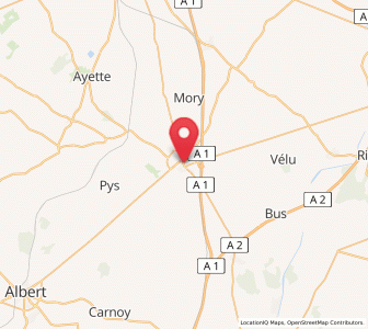Map of Bapaume, Hauts-de-France