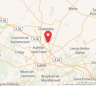 Map of Barenton-Bugny, Hauts-de-France