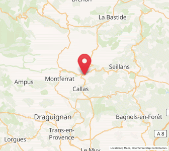 Map of Bargemon, Provence-Alpes-Côte d'Azur
