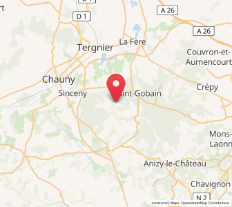 Map of Barisis, Hauts-de-France
