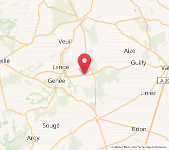 Map of Baudres, Centre