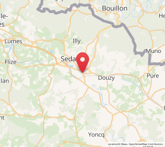 Map of Bazeilles, Grand Est