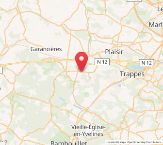 Map of Bazoches-sur-Guyonne, Île-de-France