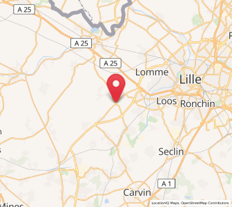 Map of Beaucamps-Ligny, Hauts-de-France