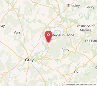 Map of Beaujeu-Saint-Vallier-Pierrejux-et-Quitteur, Bourgogne-Franche-Comté