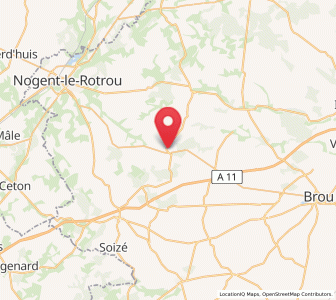 Map of Beaumont-les-Autels, Centre