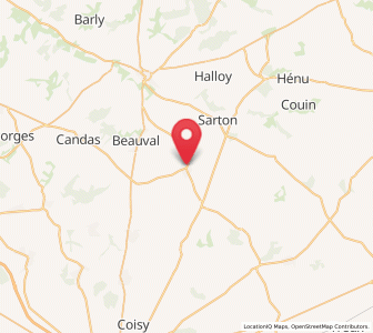 Map of Beauquesne, Hauts-de-France