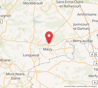 Map of Beaurieux, Hauts-de-France