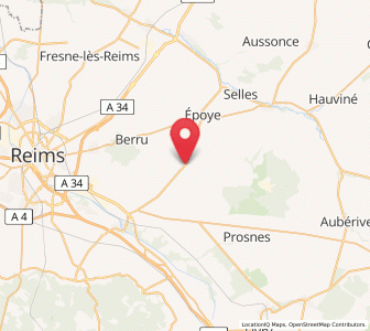 Map of Beine-Nauroy, Grand Est