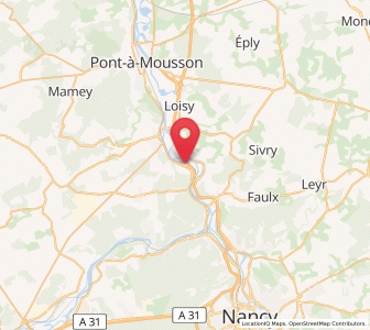 Map of Belleville, Grand Est