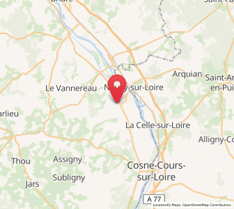 Map of Belleville-sur-Loire, Centre