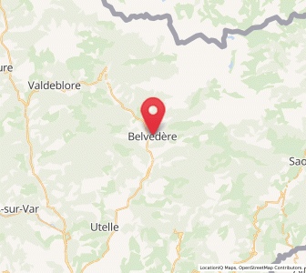 Map of Belvédère, Provence-Alpes-Côte d'Azur
