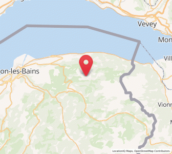 Map of Bernex, Auvergne-Rhône-Alpes