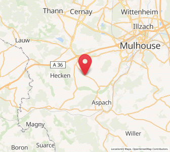 Map of Bernwiller, Grand Est