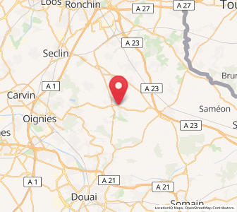 Map of Bersée, Hauts-de-France