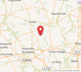 Map of Berville, Normandy