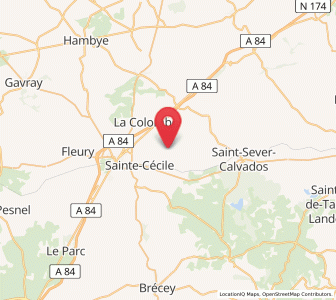 Map of Beslon, Normandy