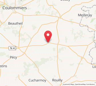 Map of Beton-Bazoches, Île-de-France