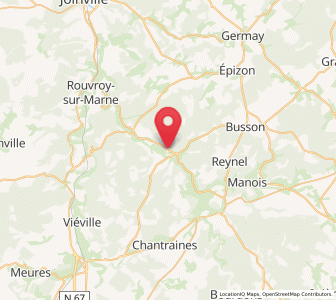 Map of Bettaincourt-sur-Rognon, Grand Est