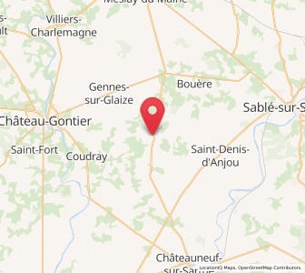 Map of Bierné, Pays de la Loire