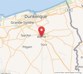 Map of Bierne, Hauts-de-France