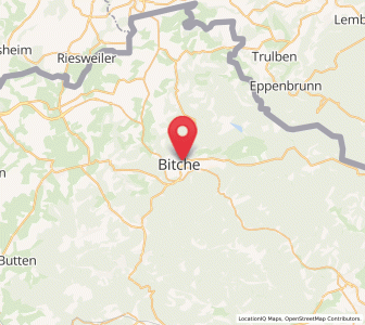 Map of Bitsch, Grand Est