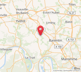 Map of Blacqueville, Normandy