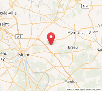 Map of Blandy, Île-de-France