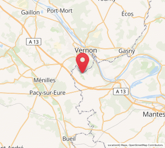 Map of Blaru, Île-de-France