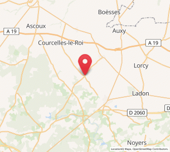 Map of Boiscommun, Centre