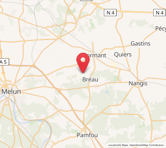 Map of Bombon, Île-de-France