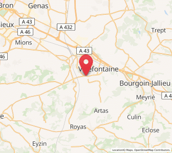 Map of Bonnefamille, Auvergne-Rhône-Alpes