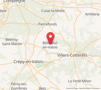 Map of Bonneuil-en-Valois, Hauts-de-France