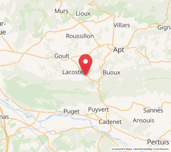 Map of Bonnieux, Provence-Alpes-Côte d'Azur