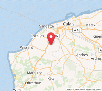 Map of Bonningues-lès-Calais, Hauts-de-France