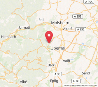 Map of Bœrsch, Grand Est