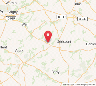 Map of Boubers-sur-Canche, Hauts-de-France
