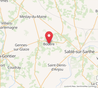 Map of Bouère, Pays de la Loire