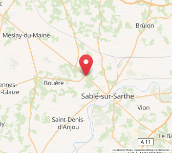 Map of Bouessay, Pays de la Loire