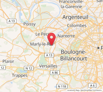 Map of Bougival, Île-de-France