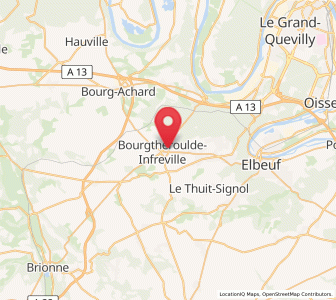 Map of Bourgtheroulde-Infreville, Normandy