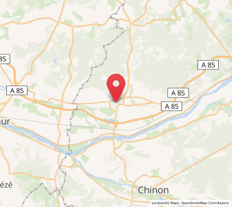 Map of Bourgueil, Centre