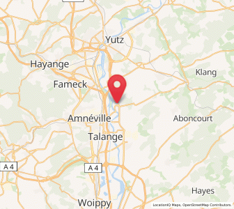 Map of Bousse, Grand Est