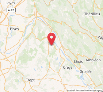 Map of Bouvesse-Quirieu, Auvergne-Rhône-Alpes