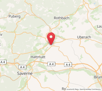 Map of Buchsweiler, Grand Est
