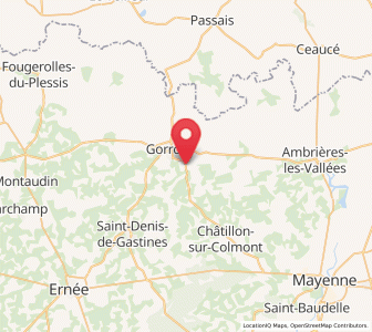 Map of Brecé, Pays de la Loire
