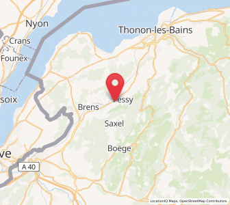 Map of Brenthonne, Auvergne-Rhône-Alpes