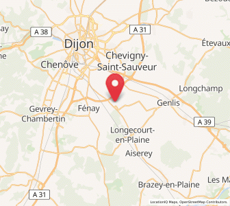 Map of Bretenière, Bourgogne-Franche-Comté