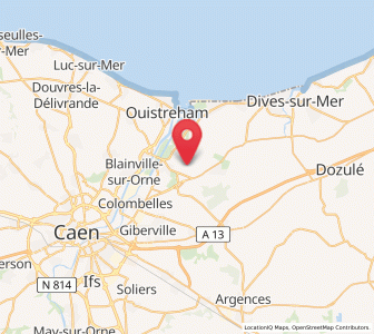 Map of Bréville-les-Monts, Normandy