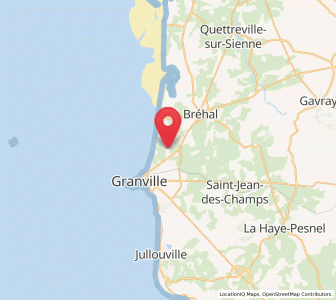 Map of Bréville-sur-Mer, Normandy